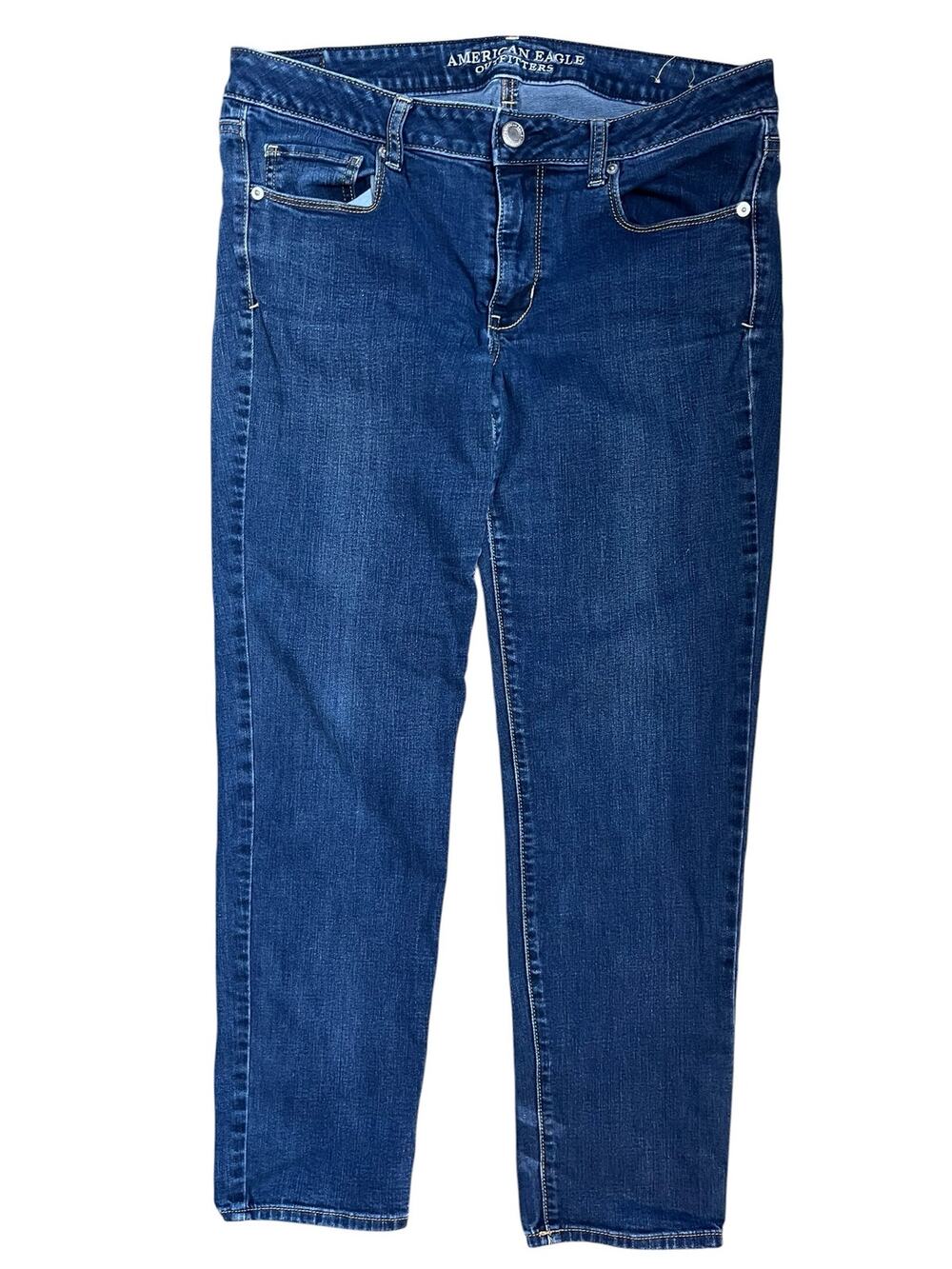 American Eagle Women’s Skinny Jeans 12 Stitched Pockets Western Cowgirl Ranch